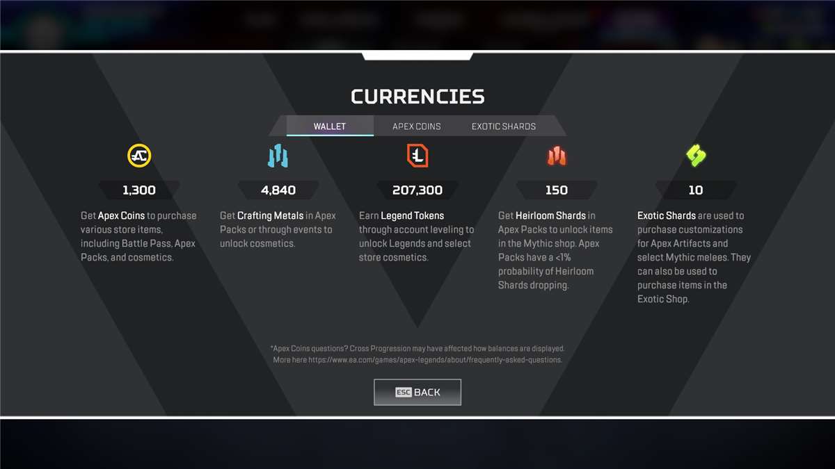 Penjualan akun permainan Apex Legends